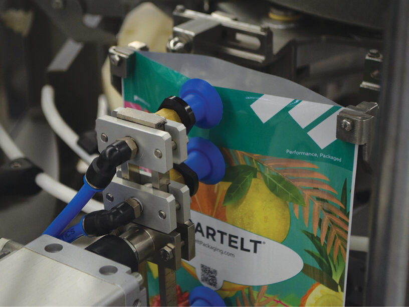 Gusset opener on the BPM-6 pre-made rotary poucher